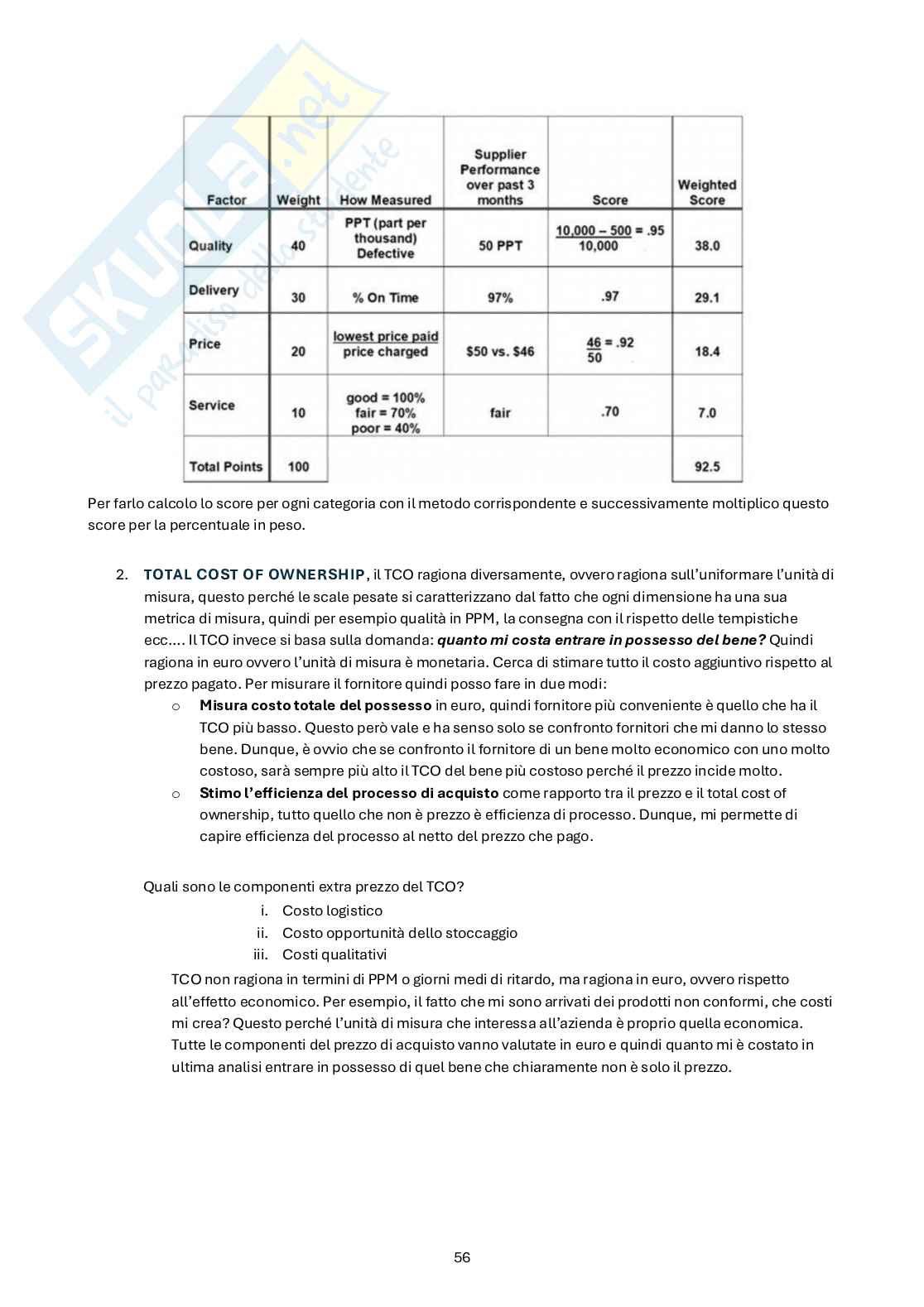 Appunti Strategia e gestione del sistema del valore m Pag. 56