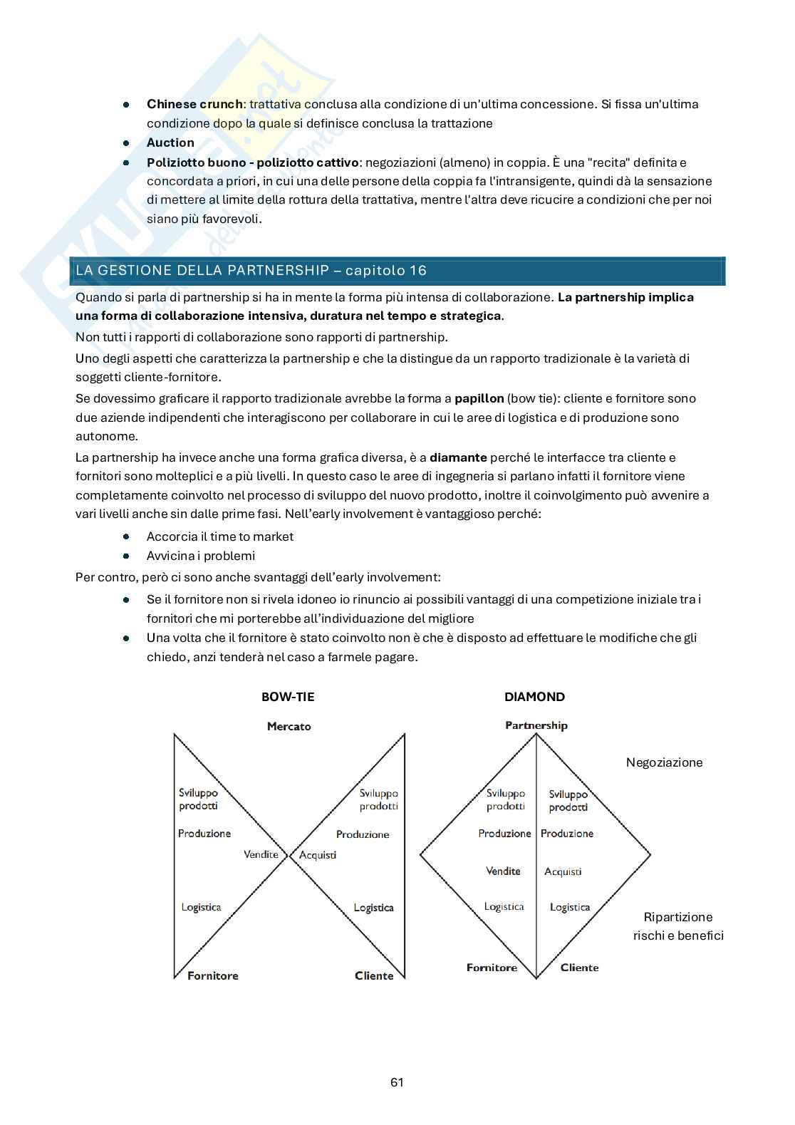 Appunti Strategia e gestione del sistema del valore m Pag. 61