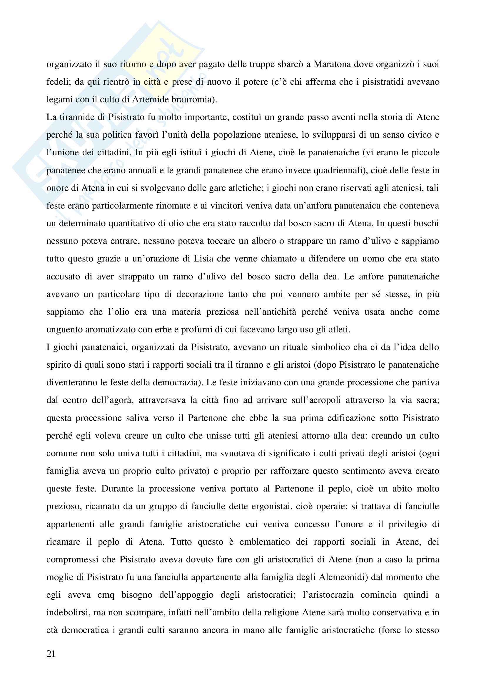 Storia greca, triennale Pag. 21