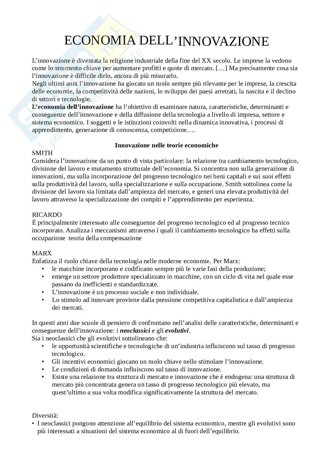 Economia industriale  Pag. 1