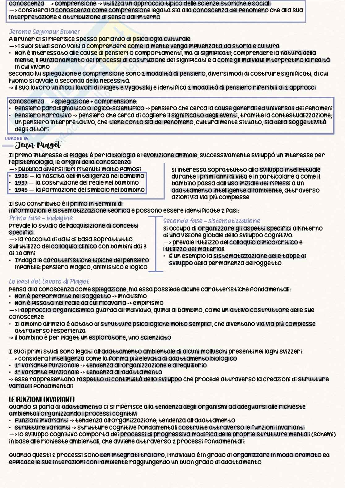 Psicologia dello sviluppo e psicologia dell’educazione Pag. 31