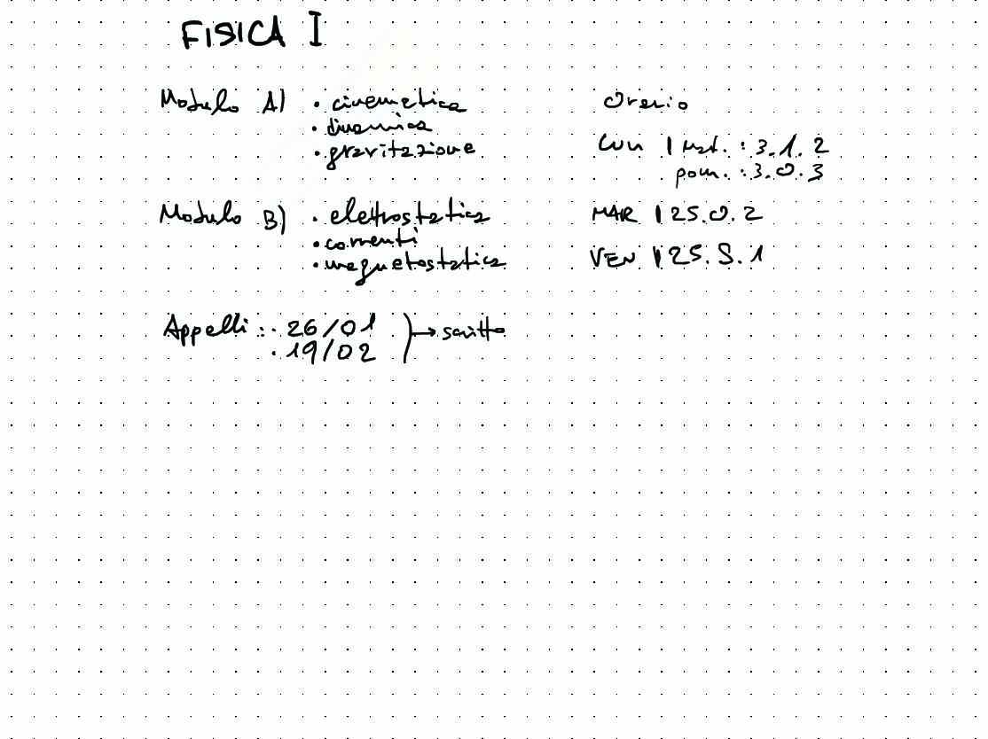 Teoria di Fisica sperimentale - modulo A+B Pag. 1