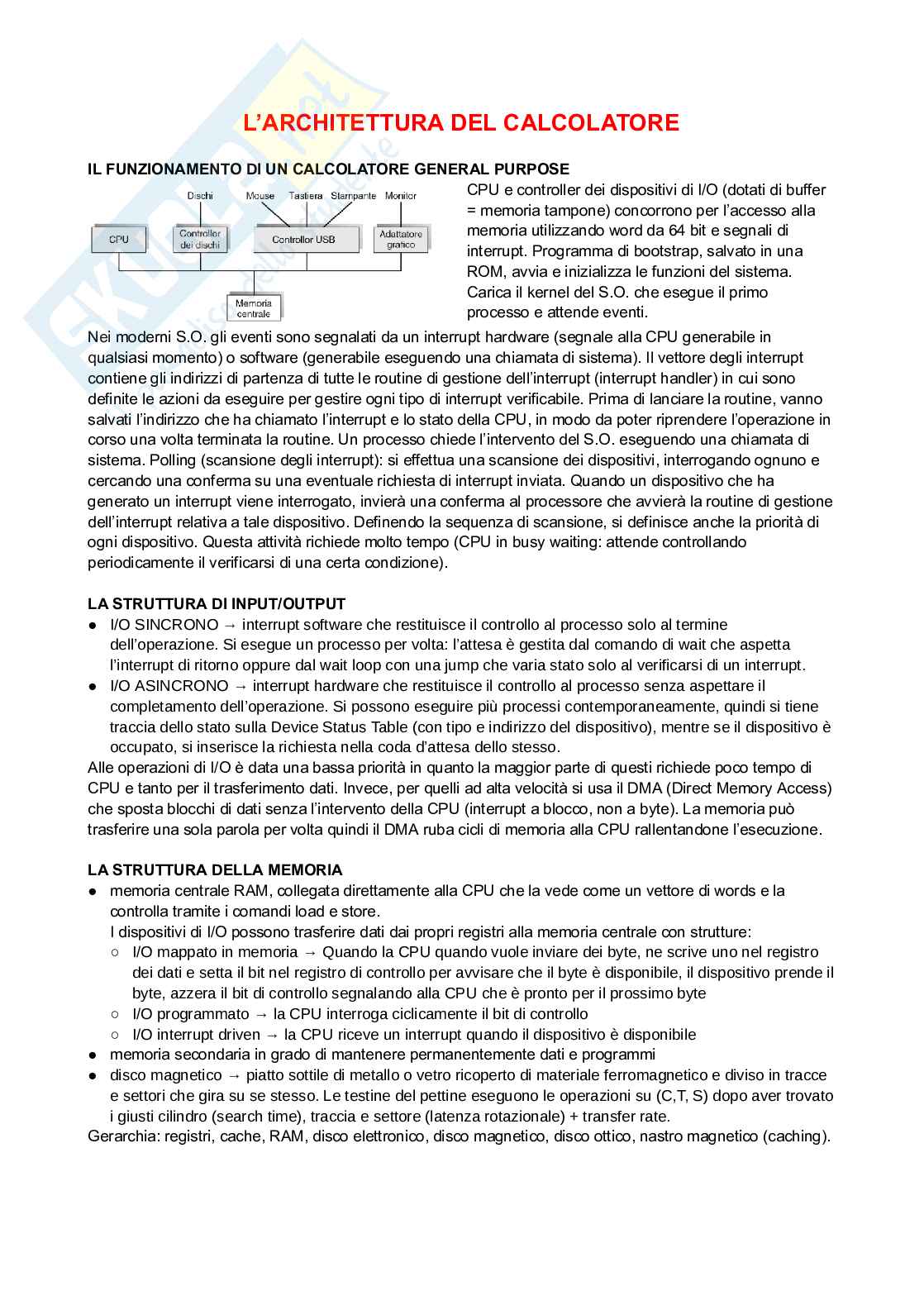 Appunti Sistemi operativi  Pag. 2