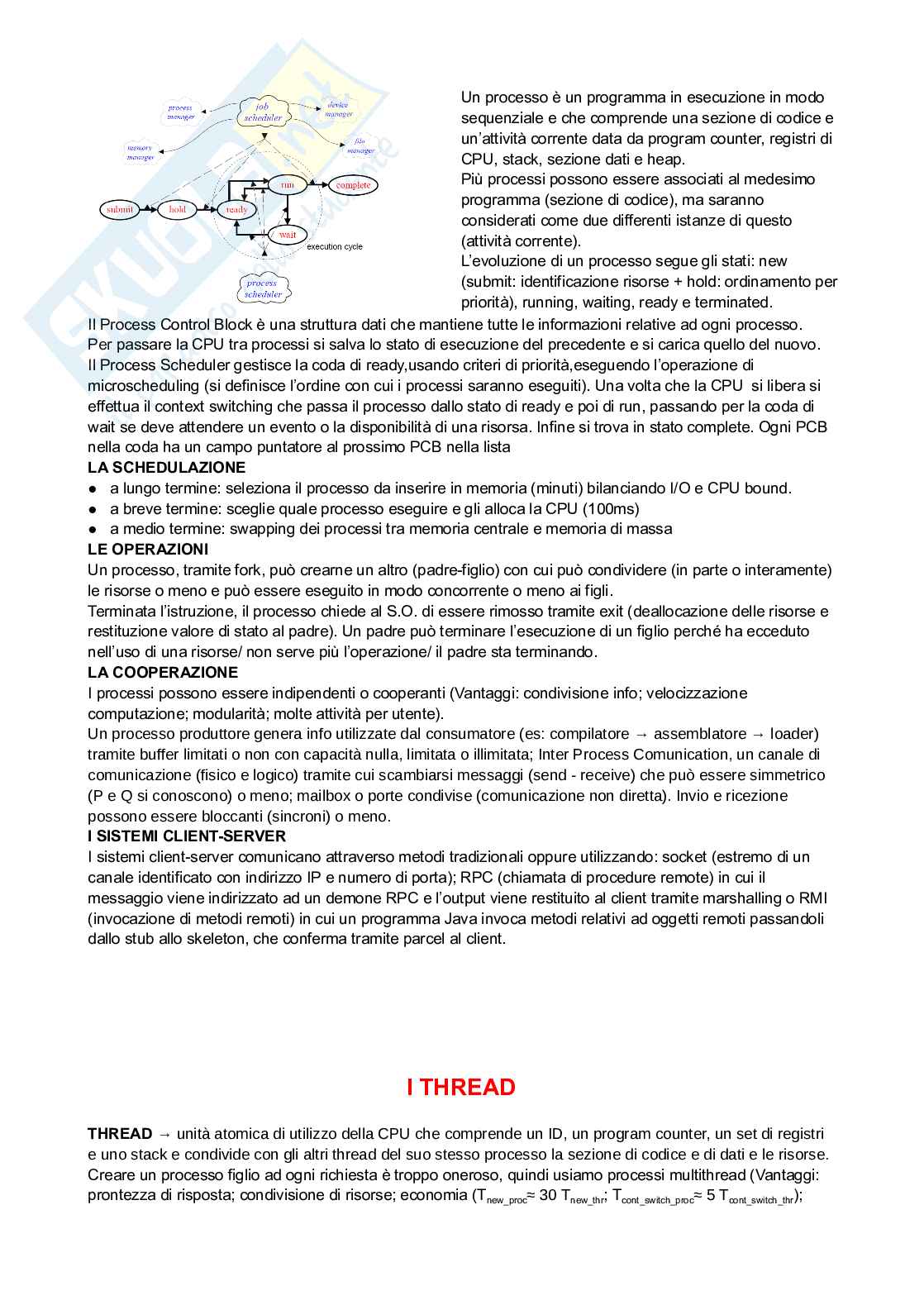 Appunti Sistemi operativi  Pag. 6