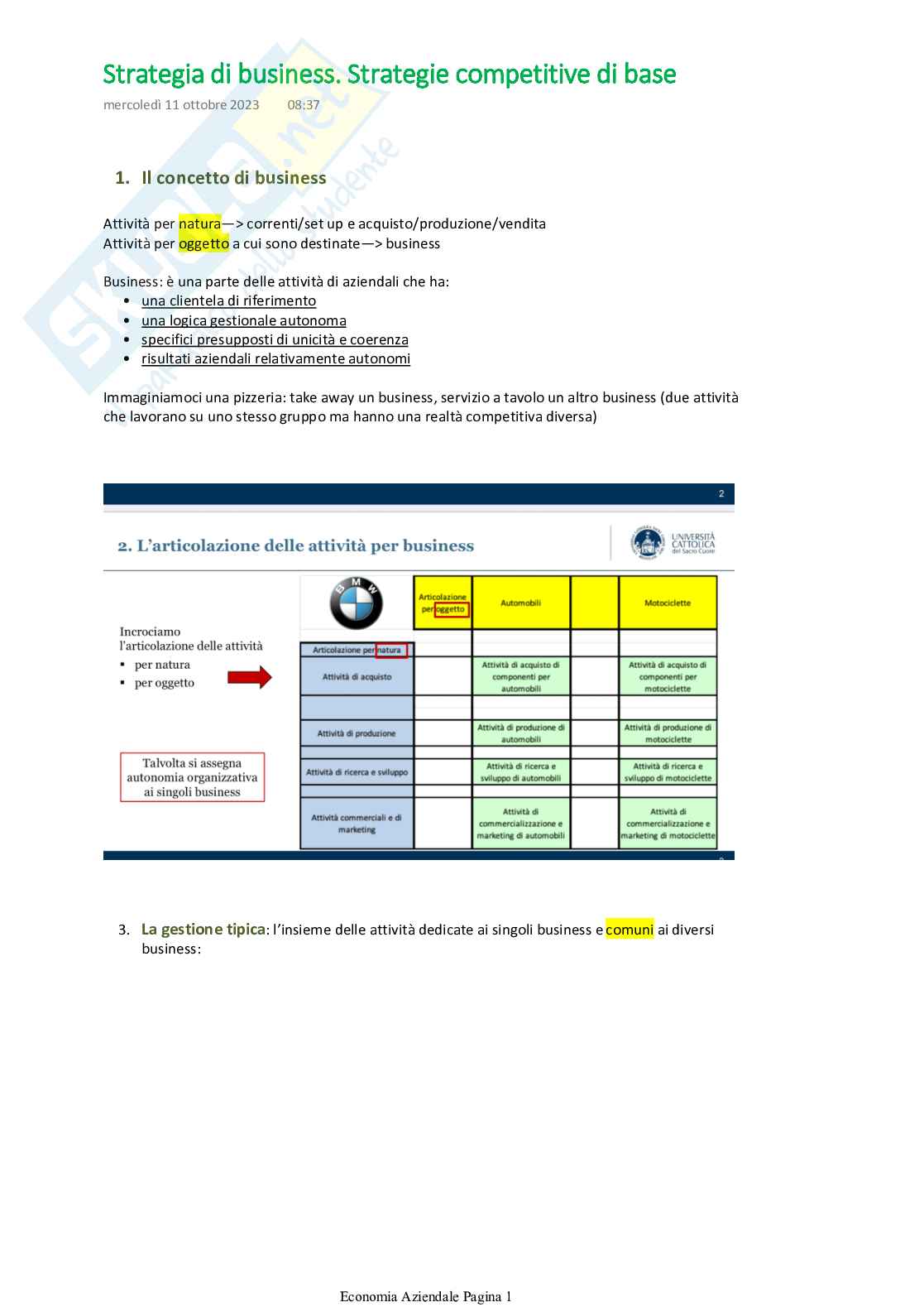 Riassunto esame Economia aziendale, Prof. Bartolomeo Paolo, libro consigliato La aziende, Paolo Russo Pag. 41