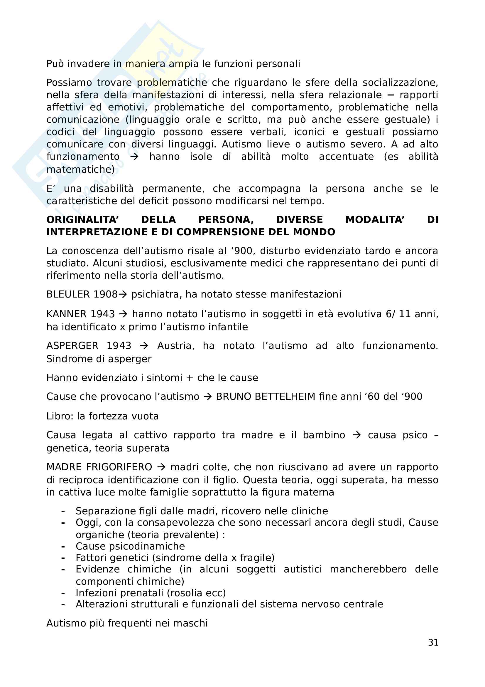 Appunti esame Pedagogia speciale Pag. 31