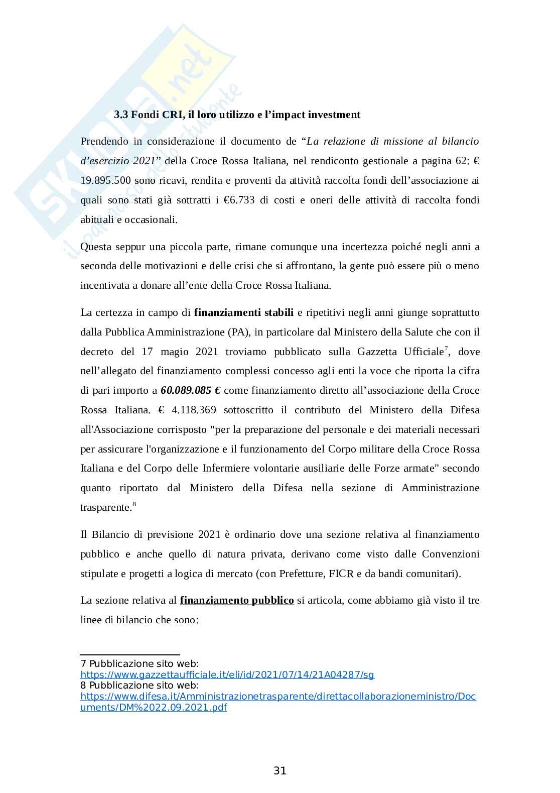 Finanza sostenibile terzo settore Pag. 31