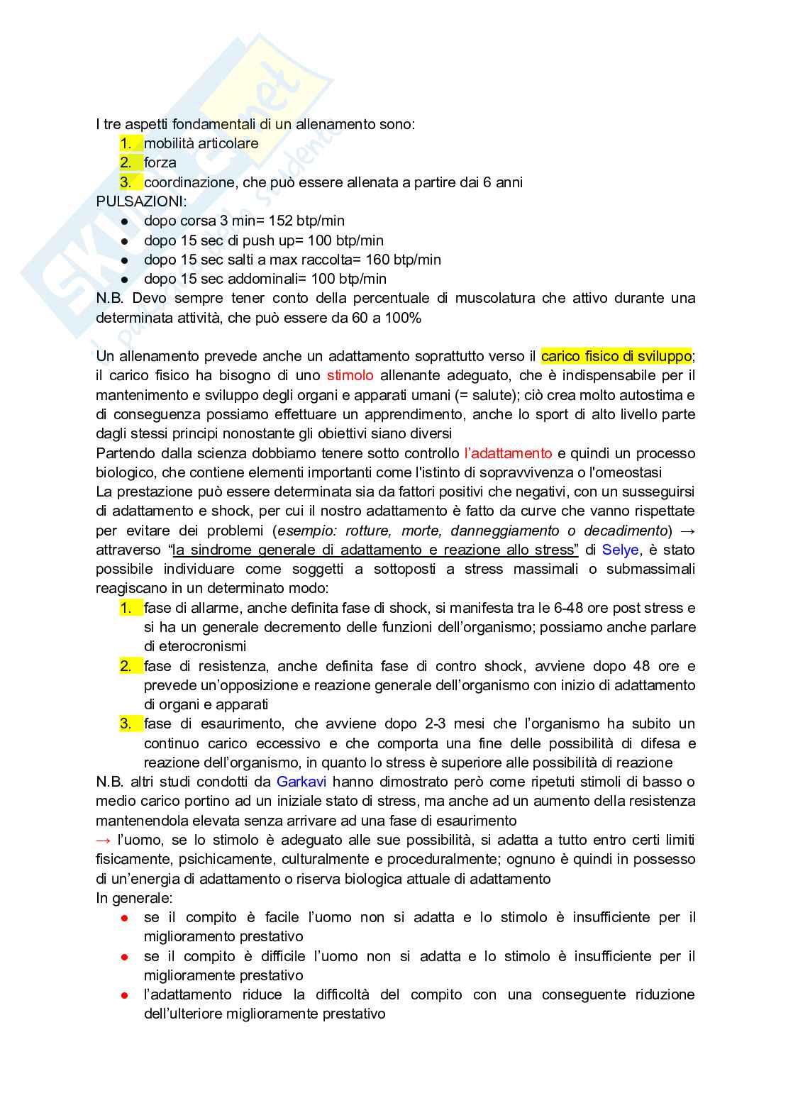 Basi motorie della ginnastica Pag. 6