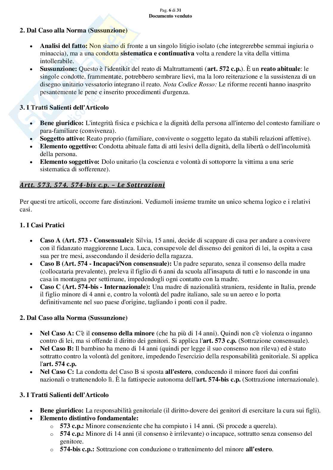 Dai casi pratici all'articolo: allenamento ed esercizi di diritto penale 2 per la parte dei delitti contro la persona Pag. 6