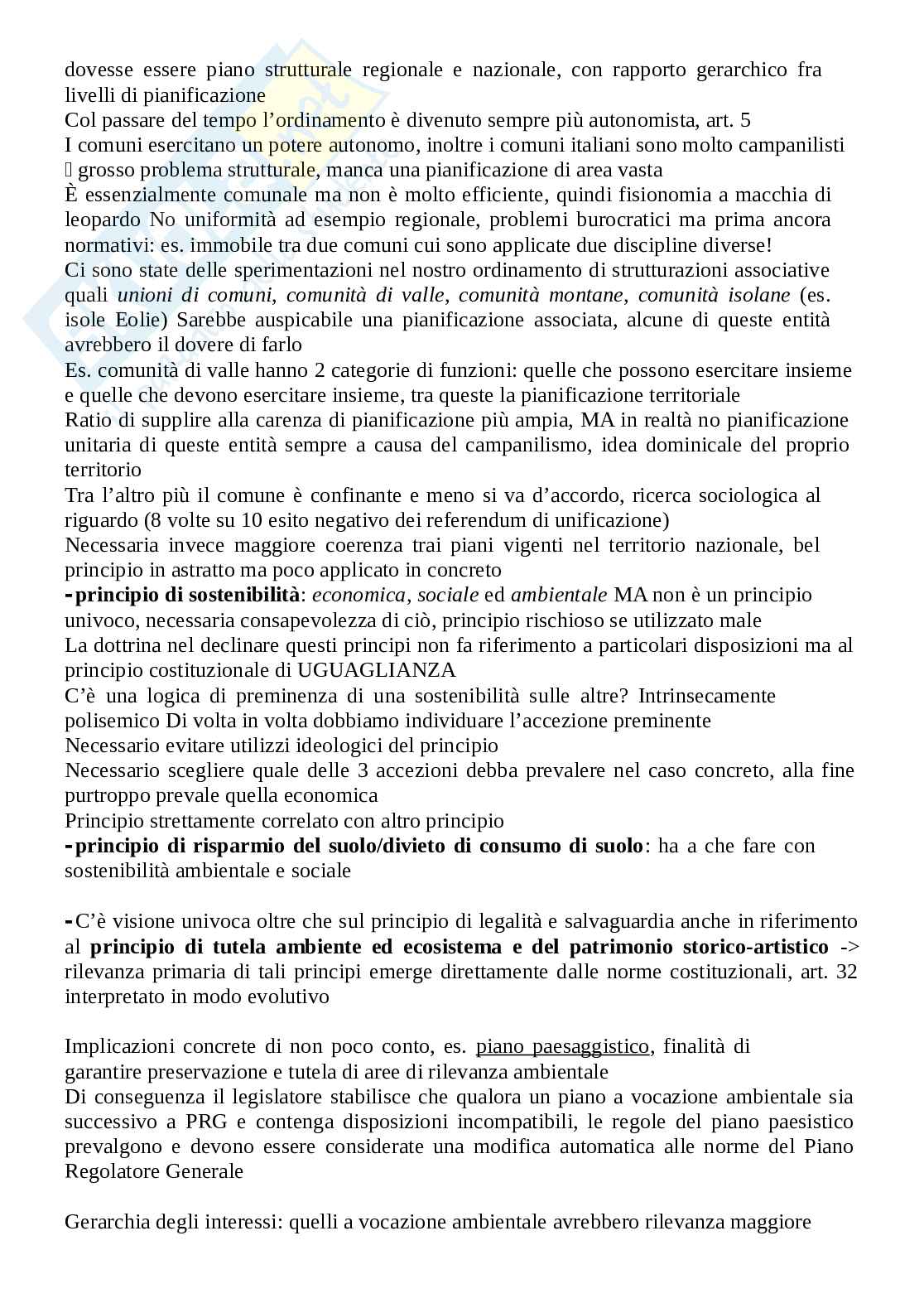 Appunti di Diritto urbanistico Pag. 6