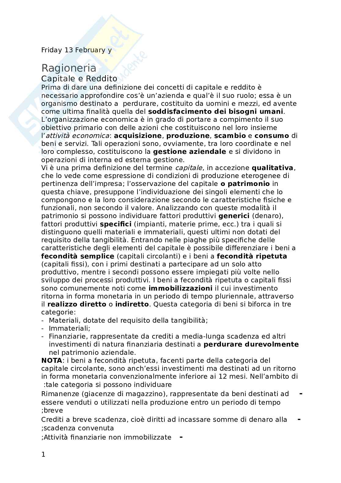 Nozioni base di Ragioneria Pag. 1