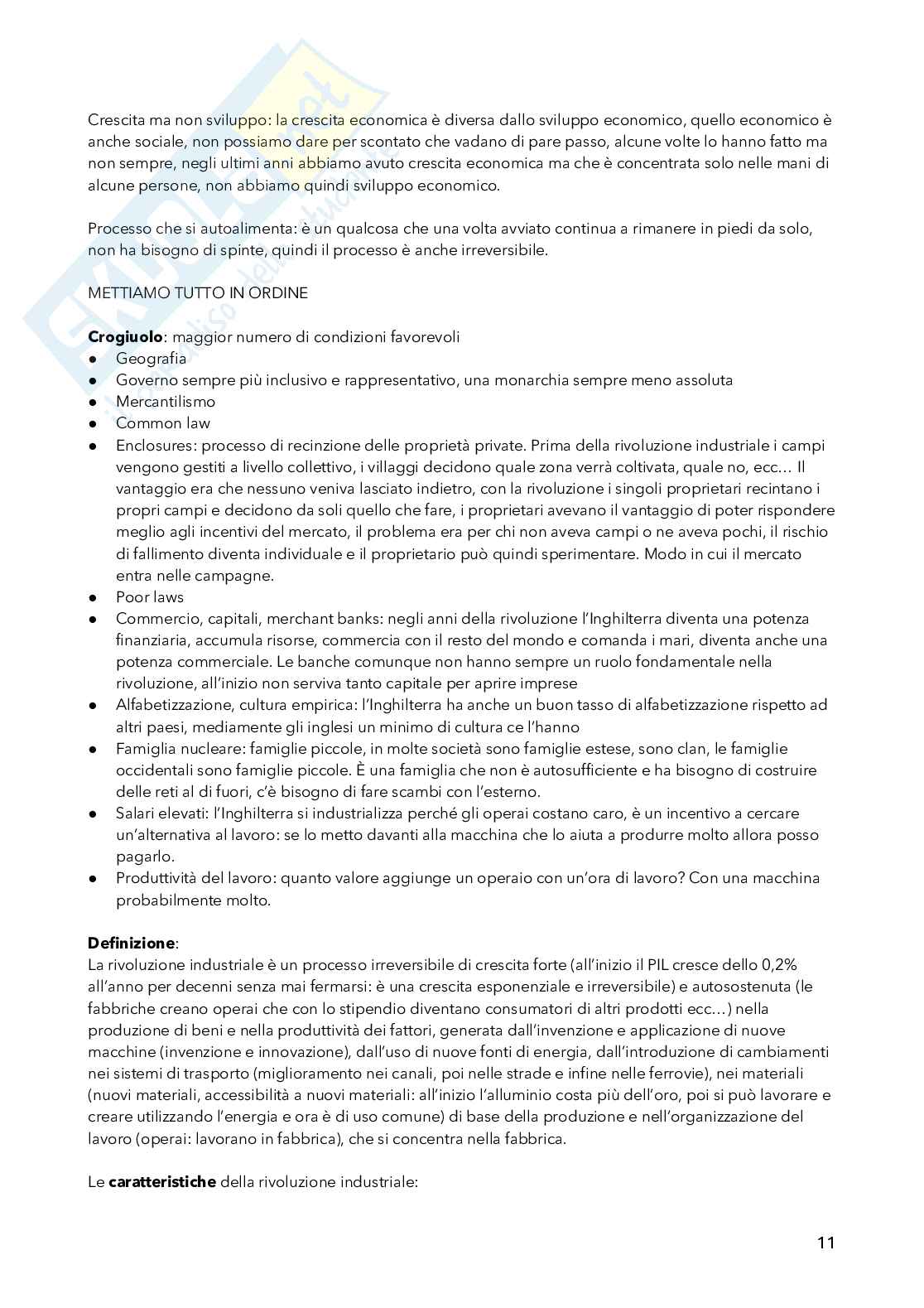 Storia economica Pag. 11