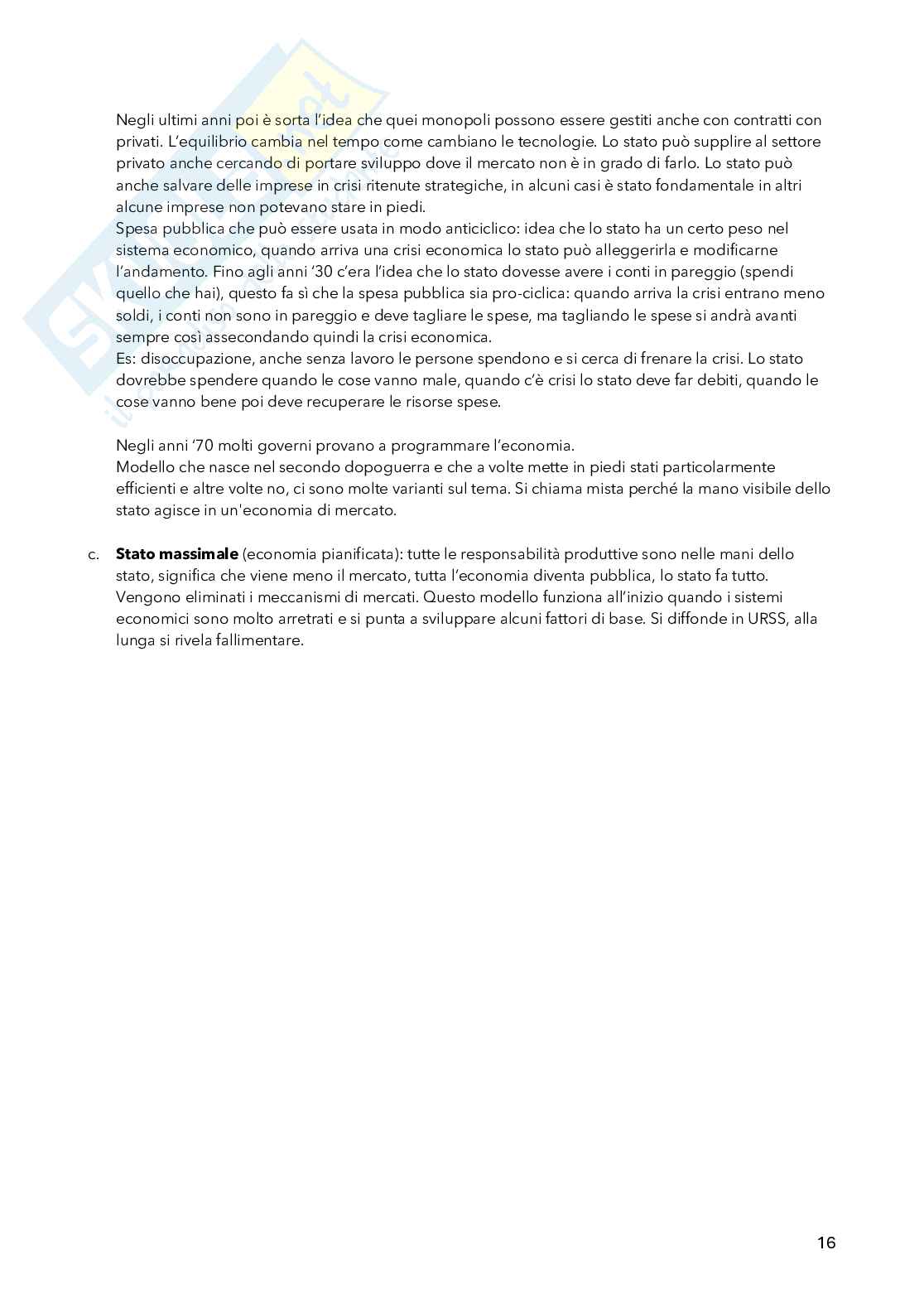 Storia economica Pag. 16