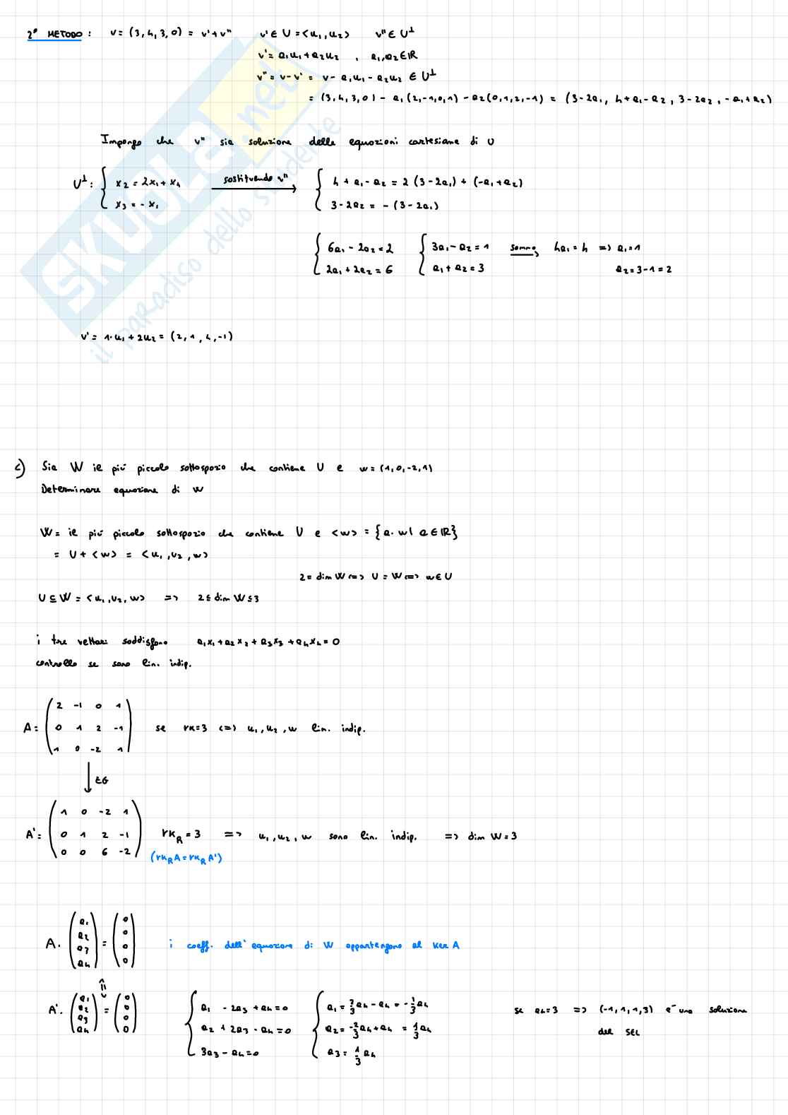 Appunti completi di Fondamenti di algebra lineare e geometria Pag. 36