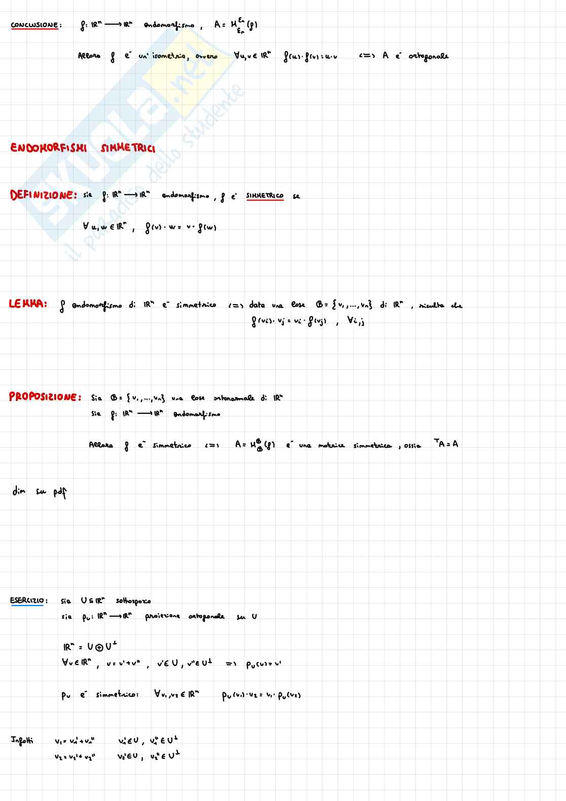 Appunti completi di Fondamenti di algebra lineare e geometria Pag. 41