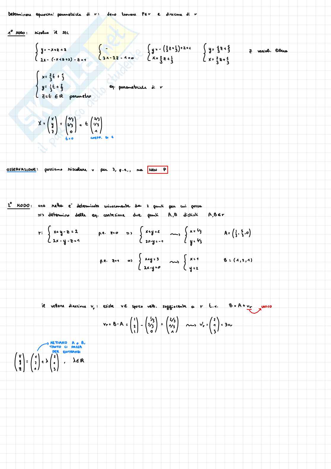 Appunti completi di Fondamenti di algebra lineare e geometria Pag. 56