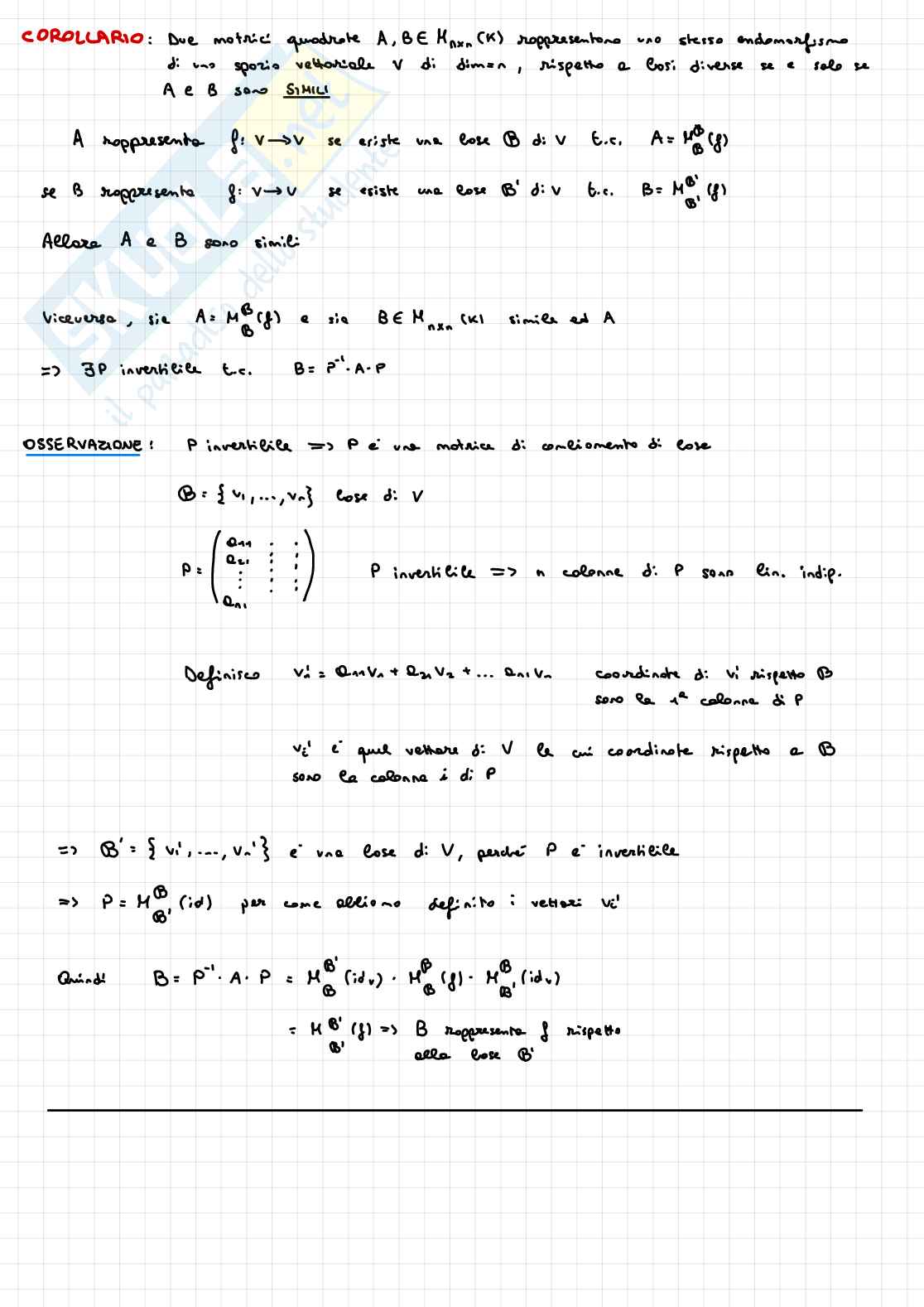 Appunti completi di Fondamenti di algebra lineare e geometria Pag. 6