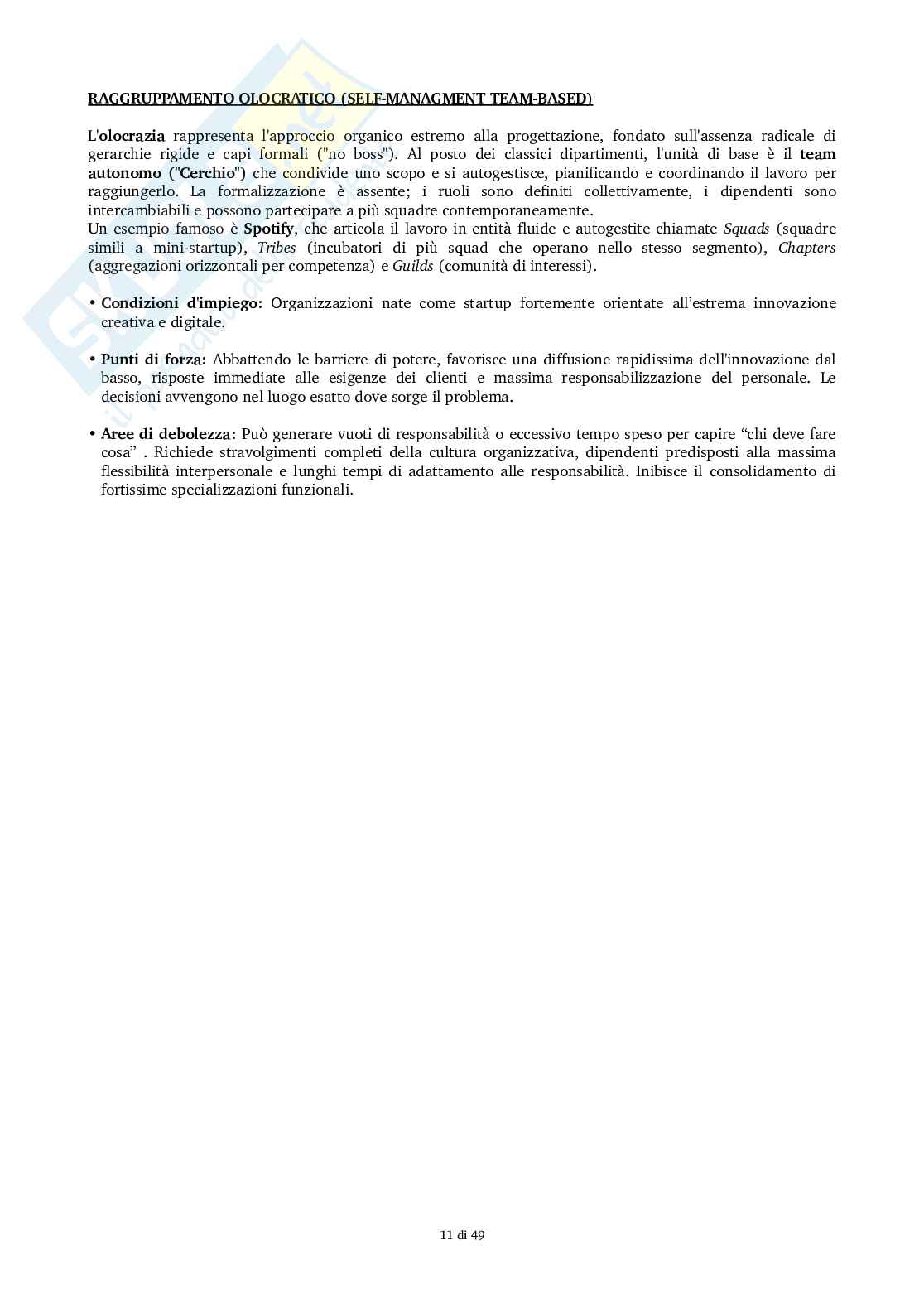 Organizzazione aziendale Pag. 11