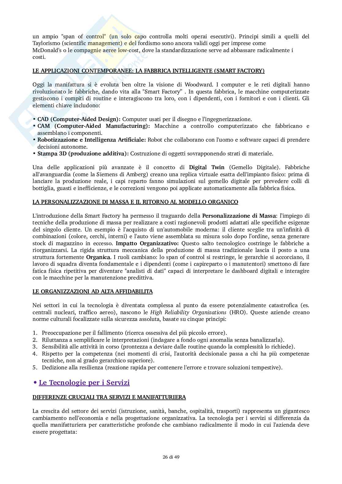 Organizzazione aziendale Pag. 26