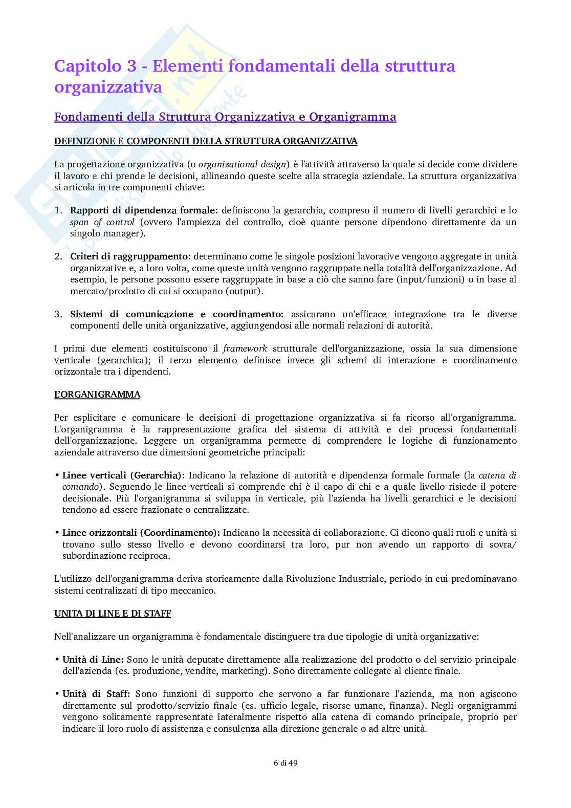 Organizzazione aziendale Pag. 6