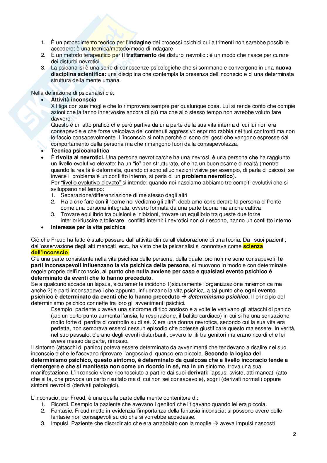 Psicologia dinamica Pag. 2