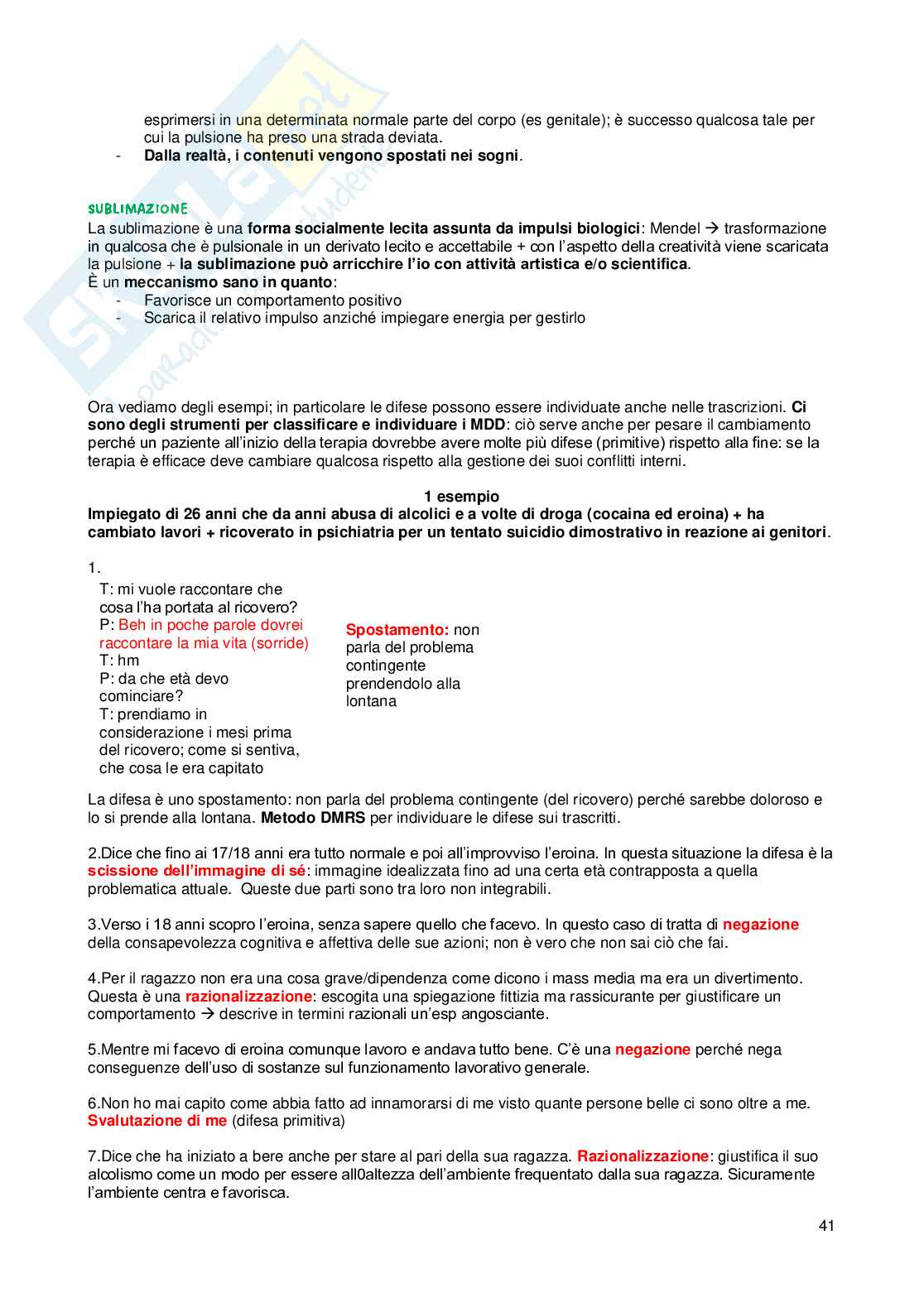 Psicologia dinamica Pag. 41