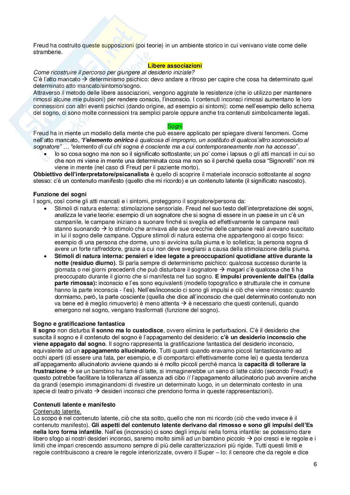 Psicologia dinamica Pag. 6