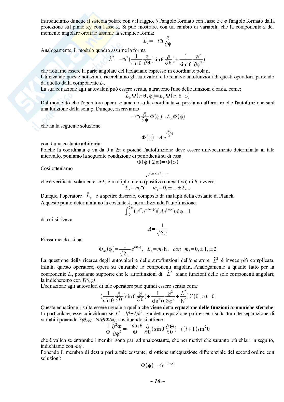 Fisica atomica Pag. 16