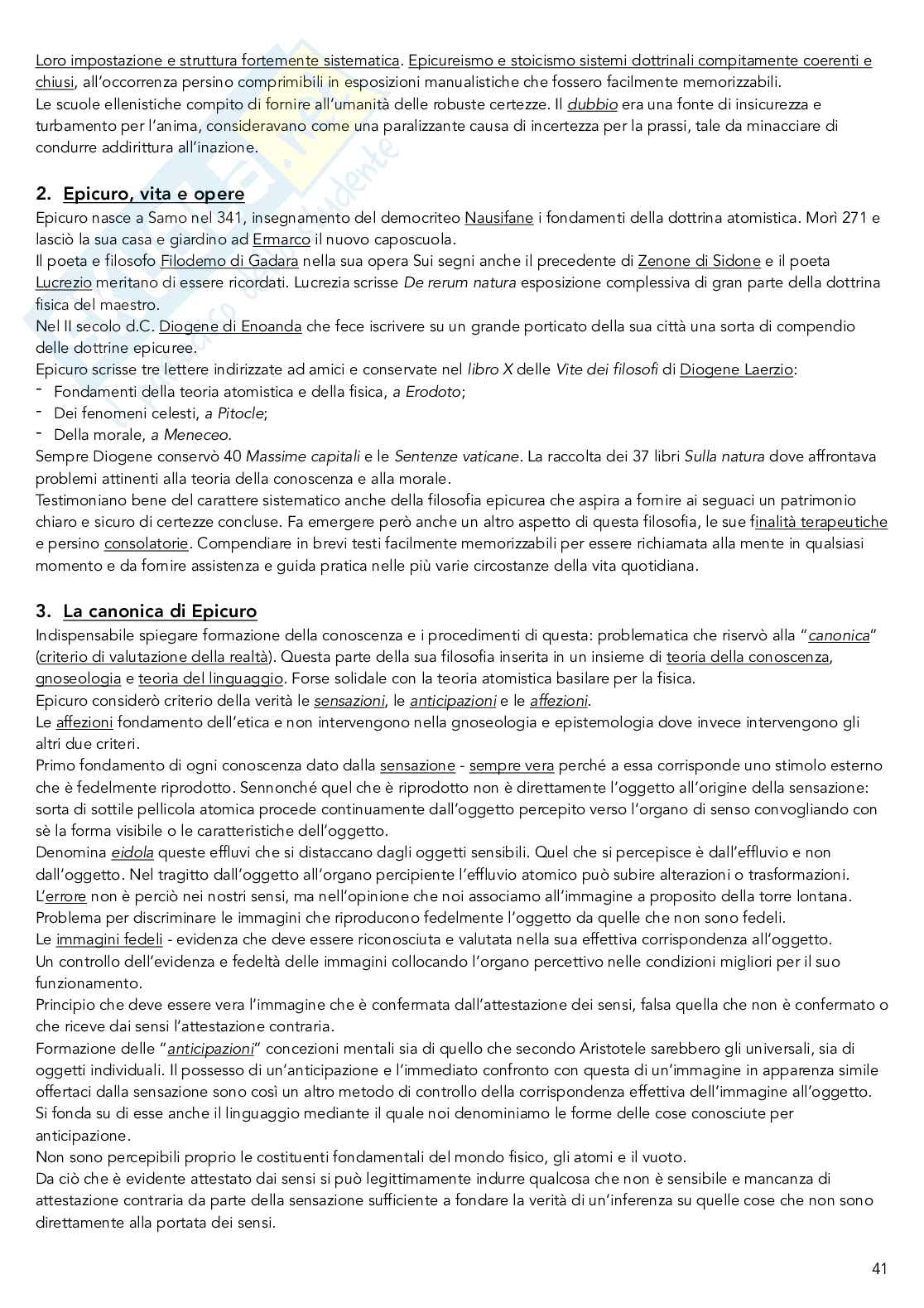 Riassunto esame Storia della filosofia antica, prof. Lavecchia, libro consigliato l'esercizio della ragione nel mondo classico, Ferrari Pag. 41