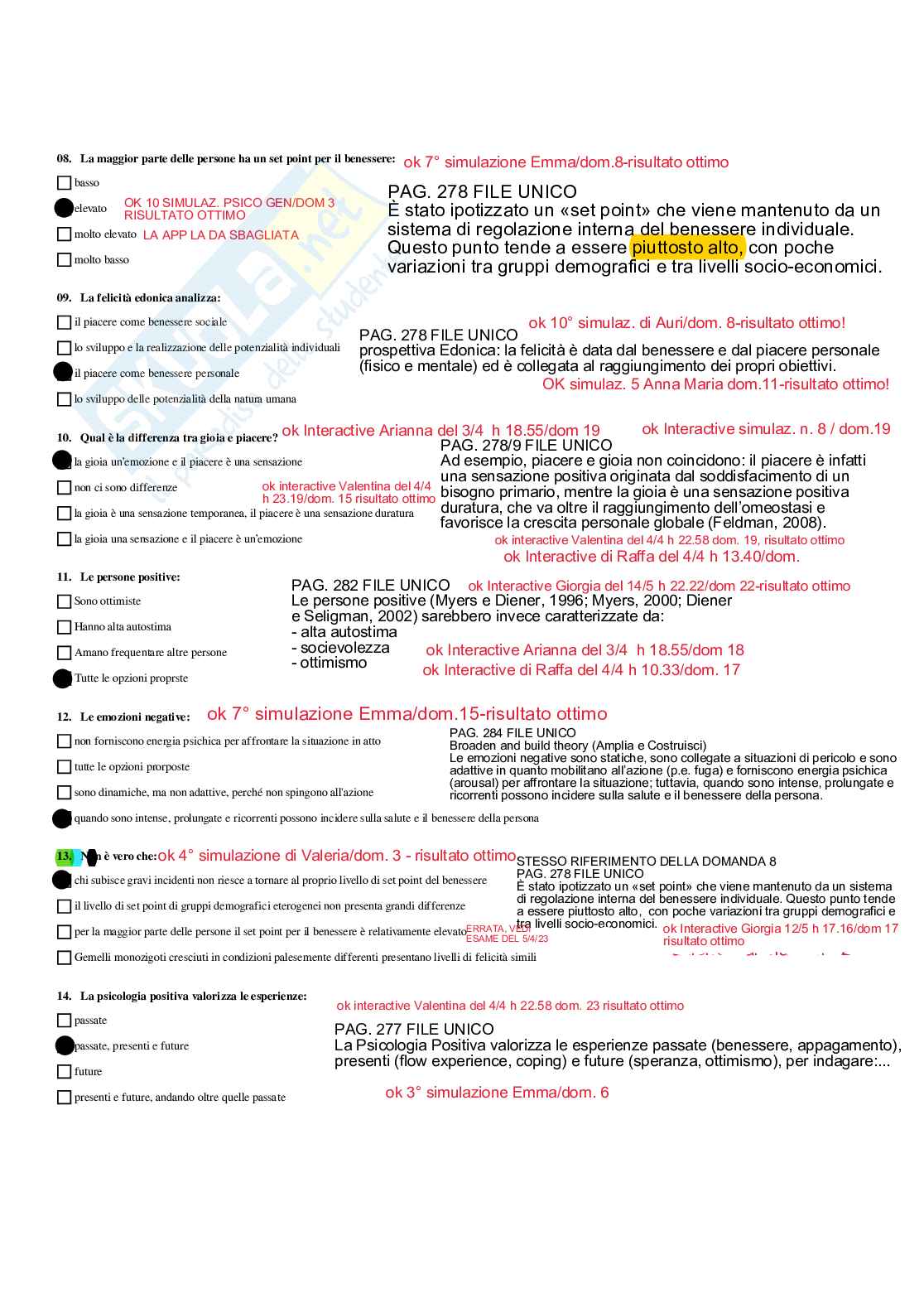 Paniere Psicologia dell'apprendimento - Risposte multiple - aggiornato (2026) Pag. 36