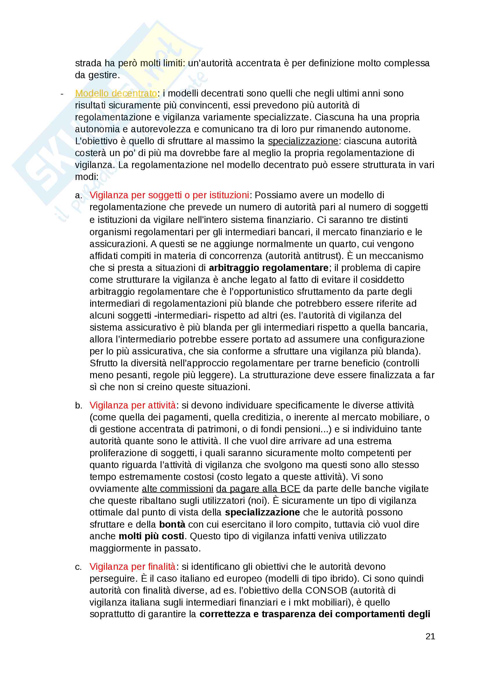 Economia delle aziende di credito Pag. 21
