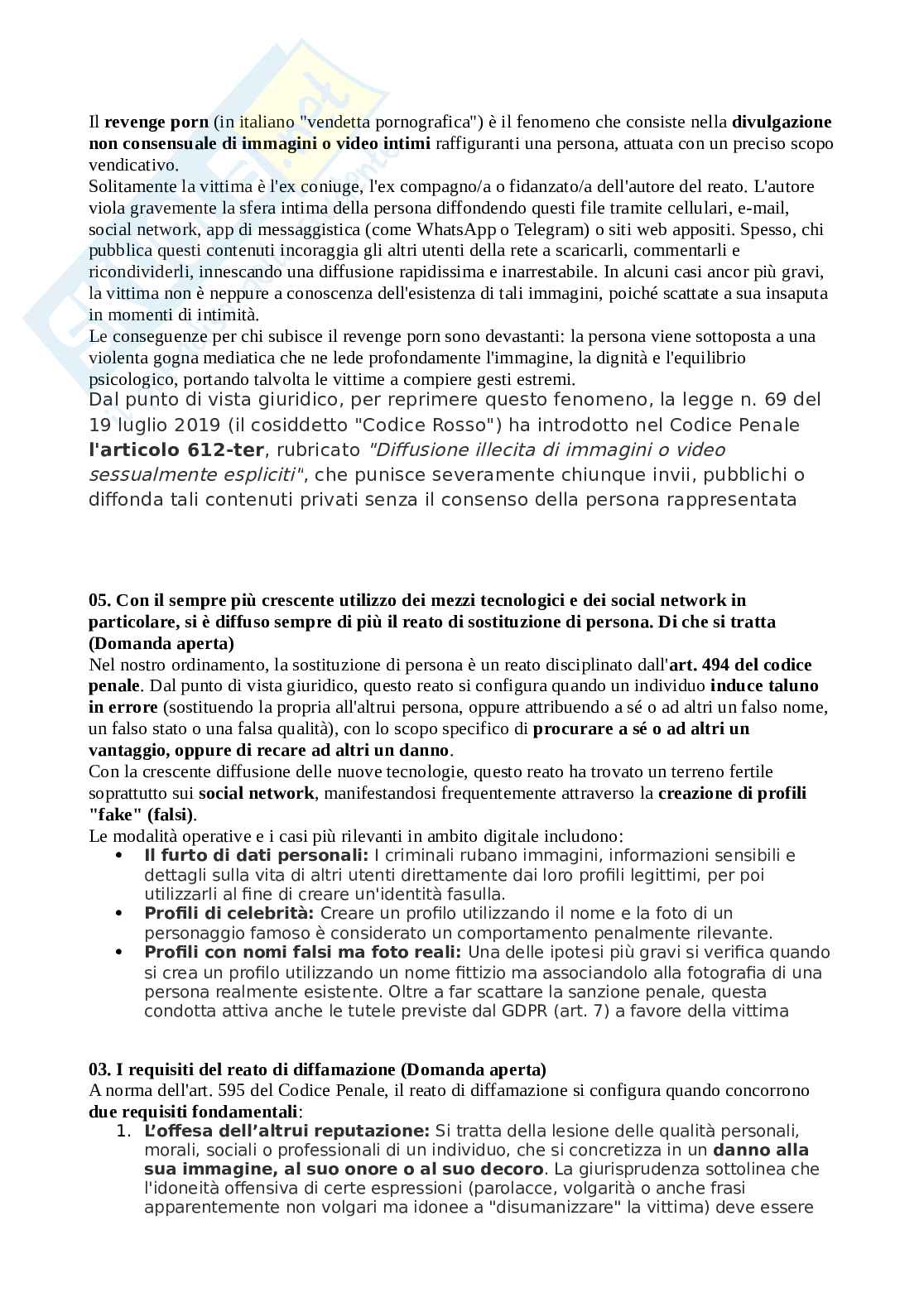 Domande aperte Informatica giuridica Pag. 16
