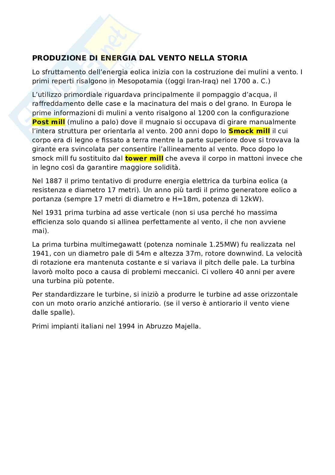 Energia eolica - parte prima Pag. 1