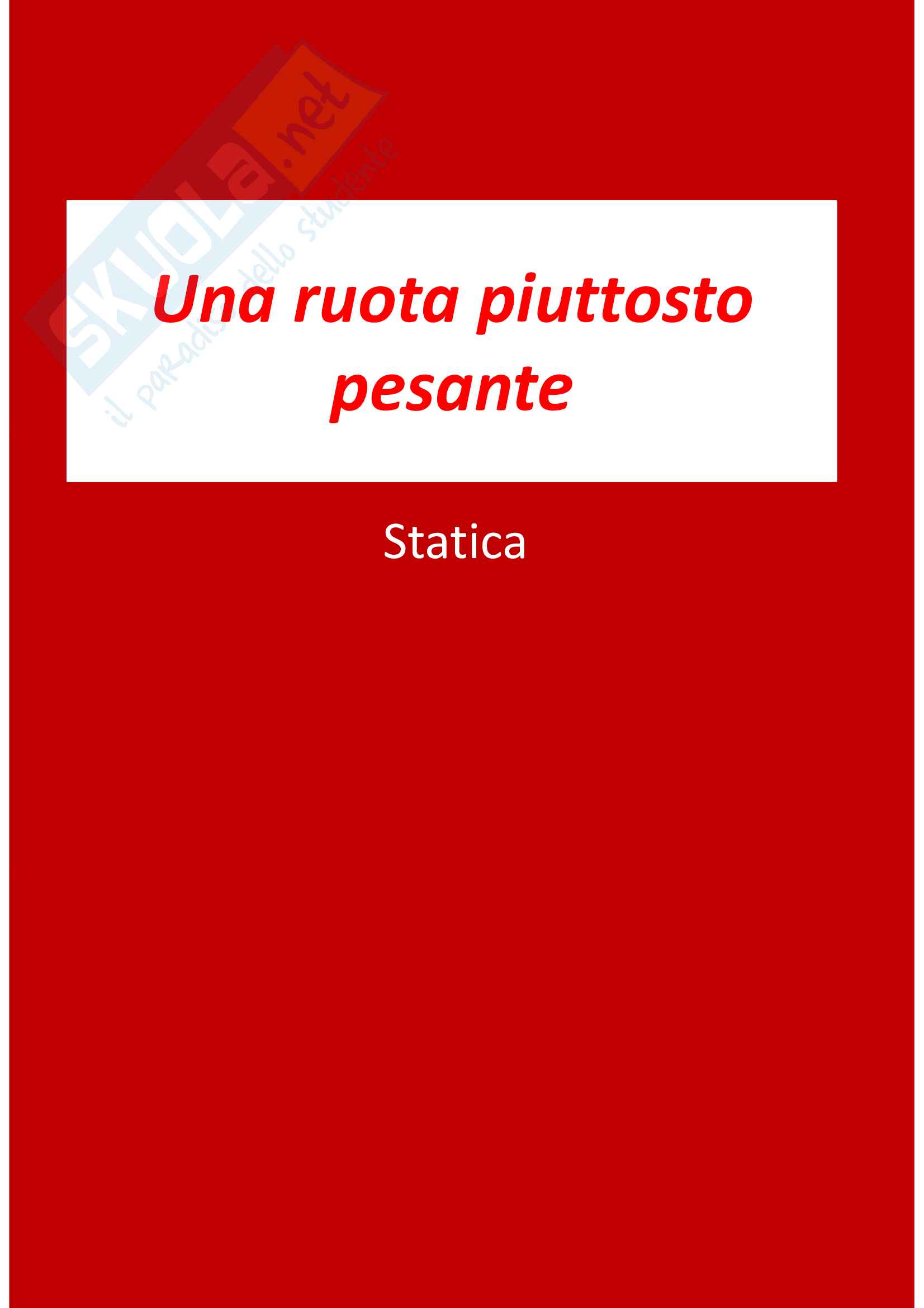Una ruota piuttosto pesante Pag. 1