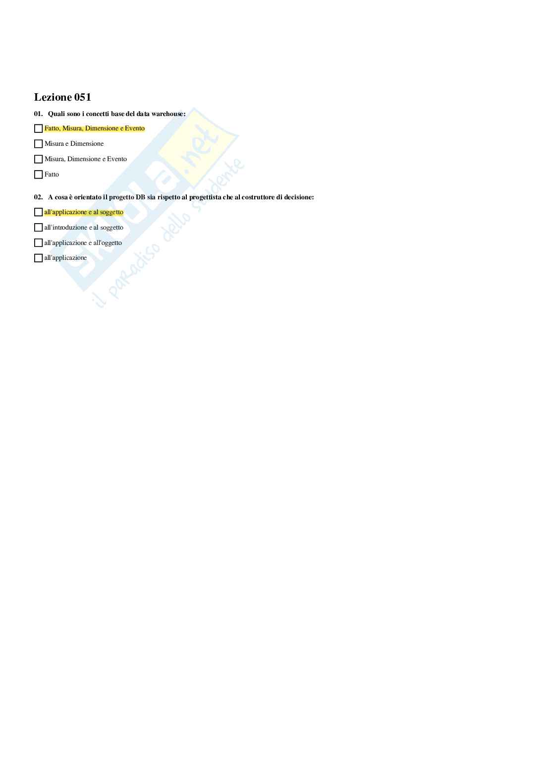 Paniere Statistica economica (2026) - Risposte multiple corrette Pag. 46