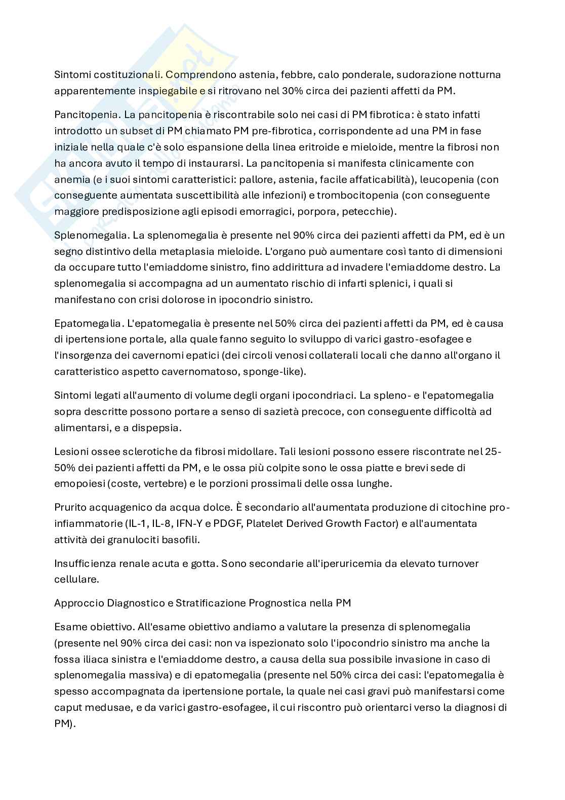 Anemie immunomediate, clonali acquisite e delle neoplasie mieloidi croniche Pag. 6