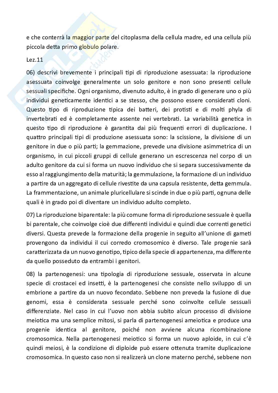Paniere Zoologia  - Risposte aperte - aggiornato (2026) Pag. 11
