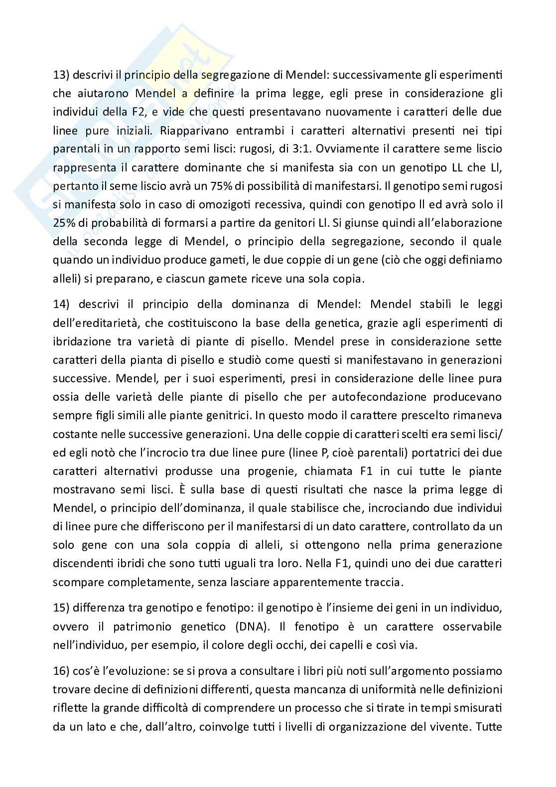 Paniere Zoologia  - Risposte aperte - aggiornato (2026) Pag. 16