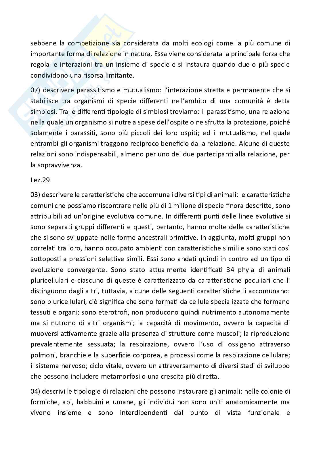 Paniere Zoologia  - Risposte aperte - aggiornato (2026) Pag. 36