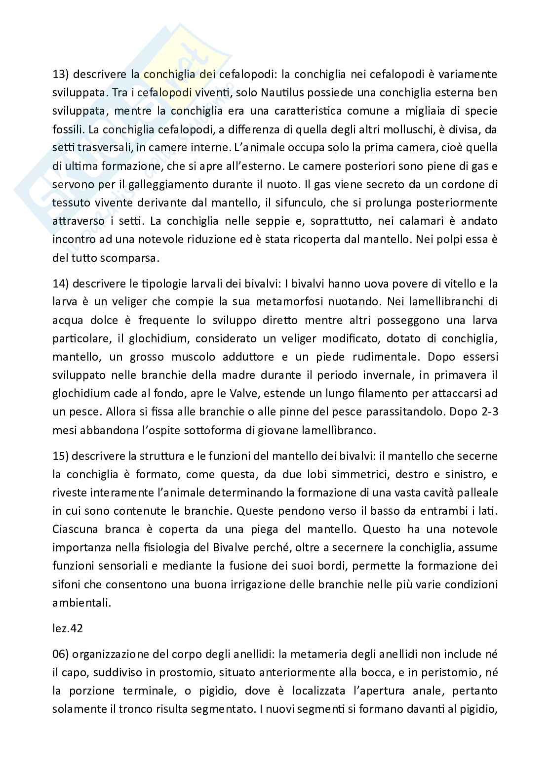 Paniere Zoologia  - Risposte aperte - aggiornato (2026) Pag. 51