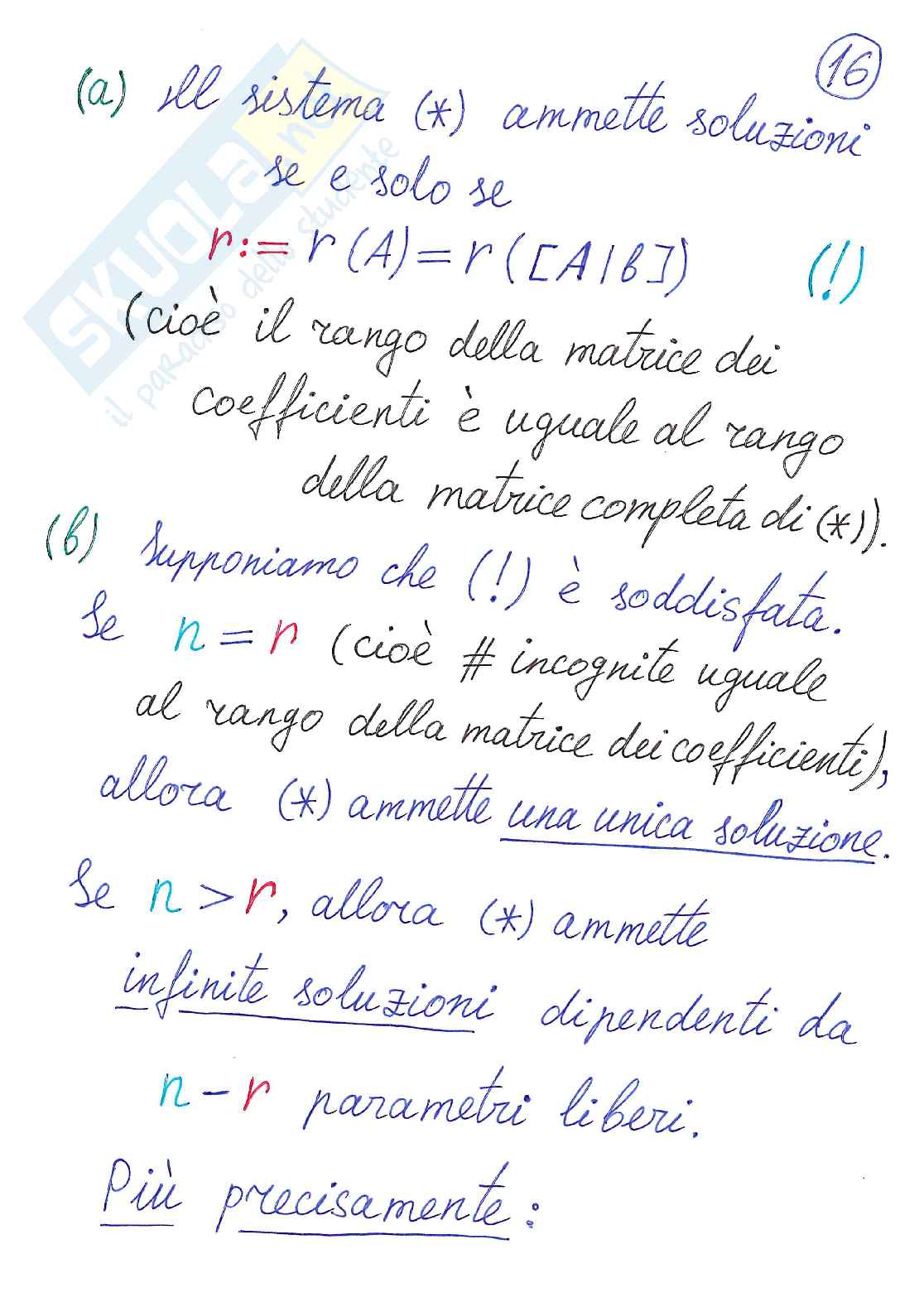 Algebra delle matrici Pag. 16