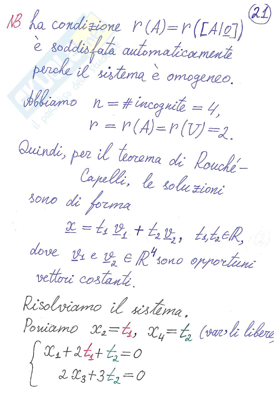 Algebra delle matrici Pag. 21