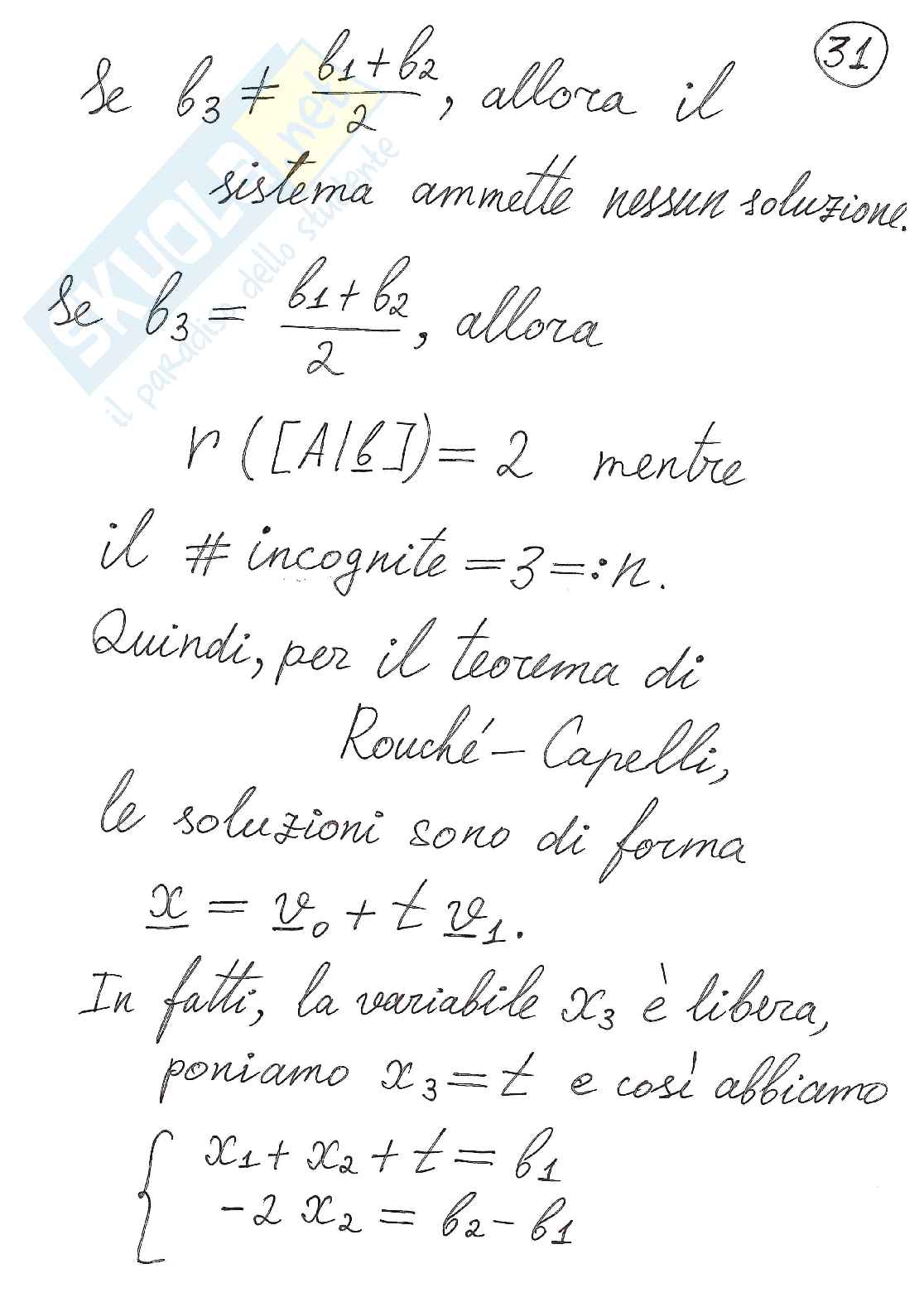 Algebra delle matrici Pag. 31