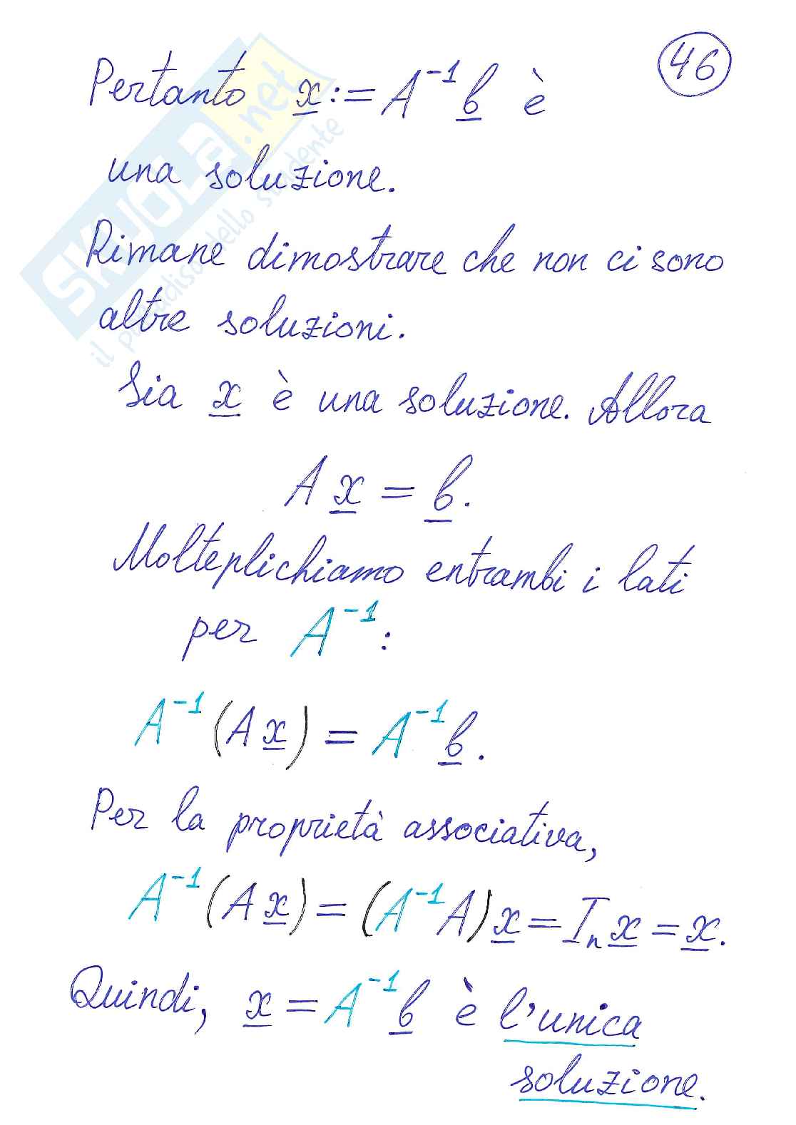 Algebra delle matrici Pag. 46