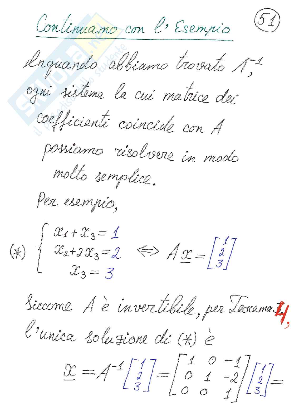 Algebra delle matrici Pag. 51