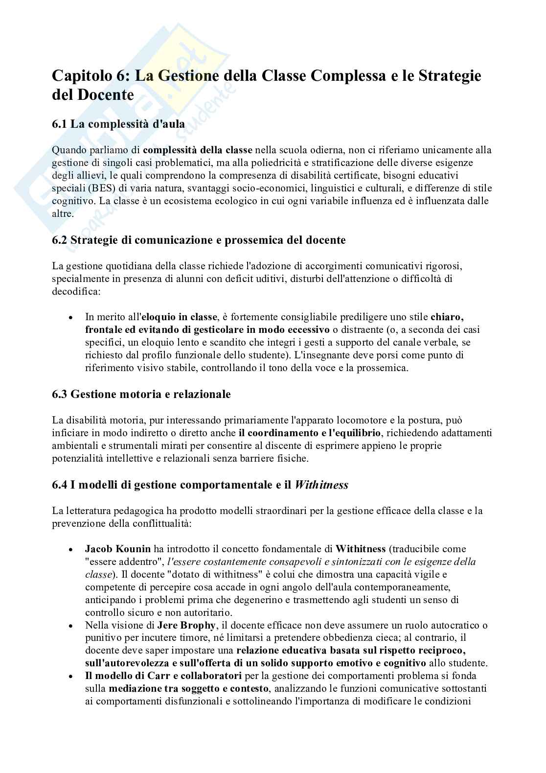 Appunti Interventi pedagogici nella disabilità Pag. 6