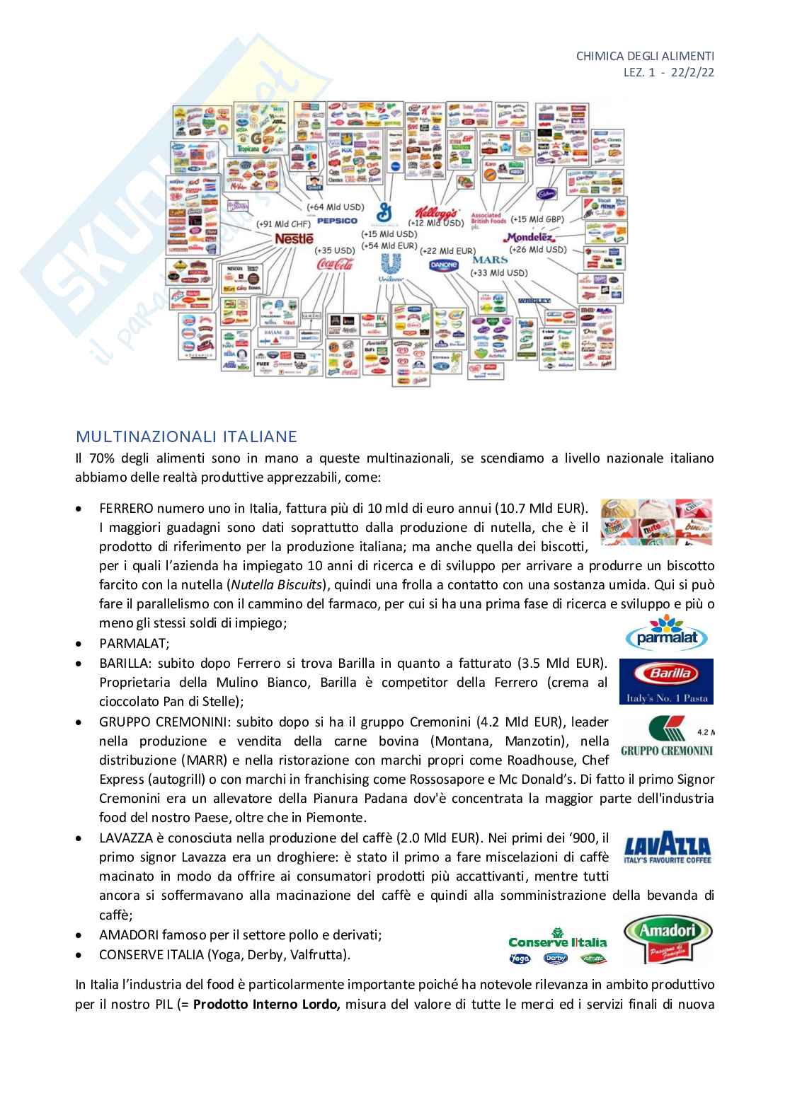 Chimica degli alimenti - parte 1 Pag. 2