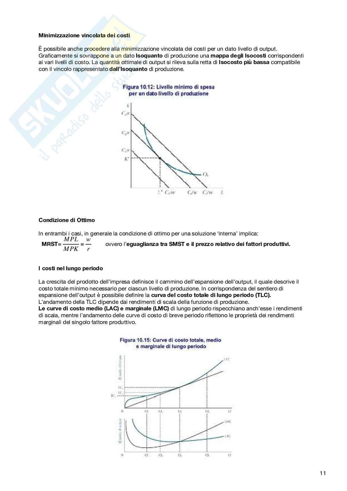 Microeconomia: preparazione dell'esame  Pag. 11