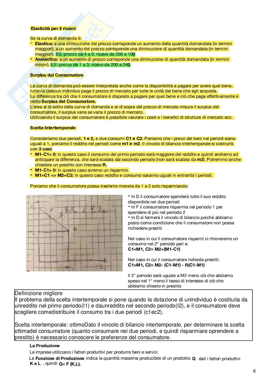 Microeconomia: preparazione dell'esame  Pag. 6