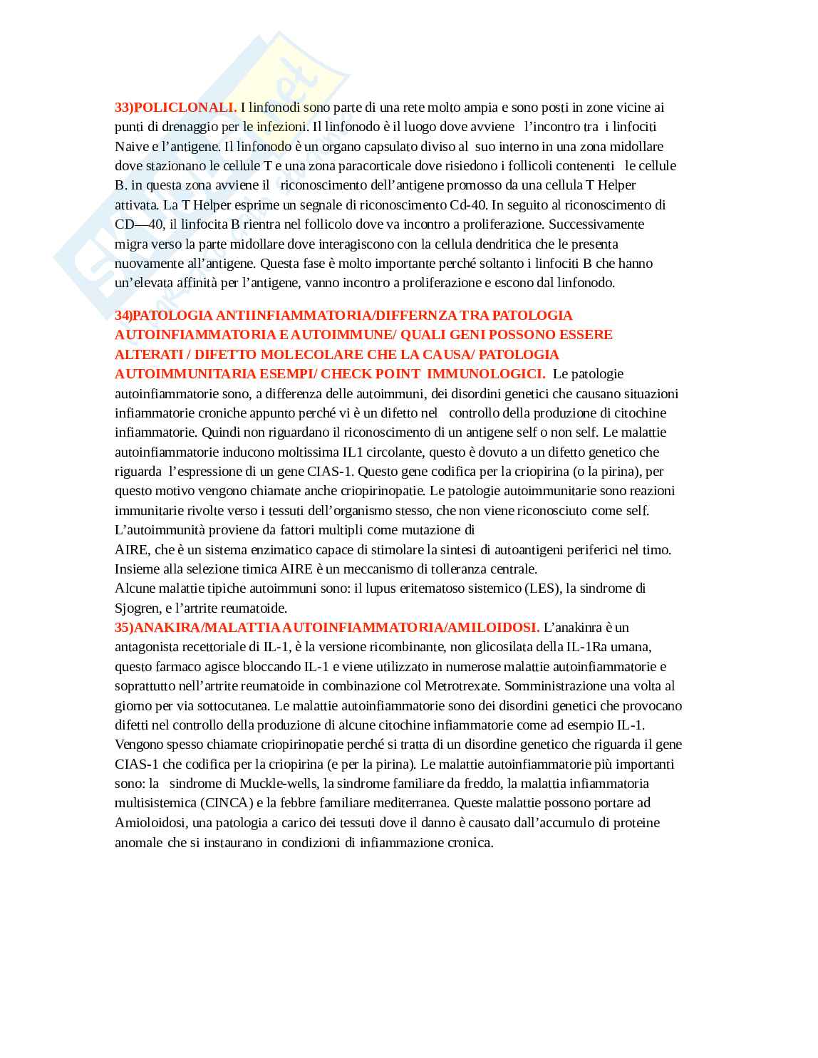 Domande Patologia, orale Pag. 11